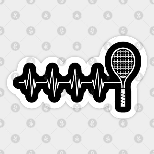 Tennis Heartbeat Sticker by KC Happy Shop